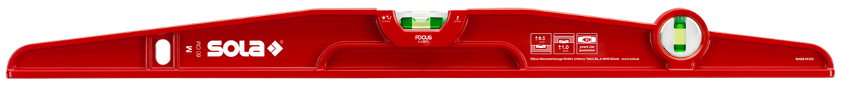 Sola - Livella Trapezoidale con bolla 60 cm