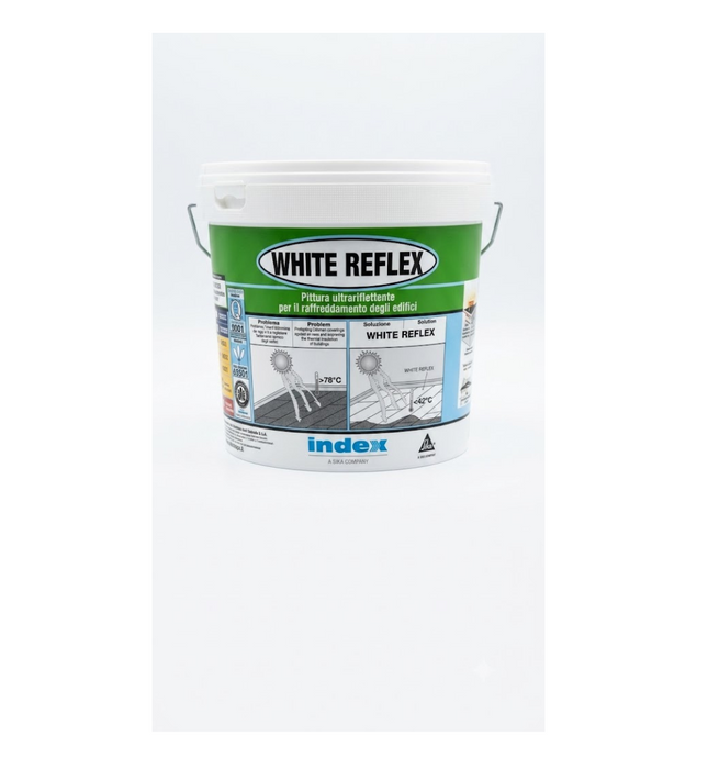 Index White Reflex – Pittura bianca riflettente per manti bituminosi 20 kg