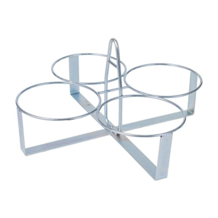 Porta secchi acciaio zincato a 4 posti