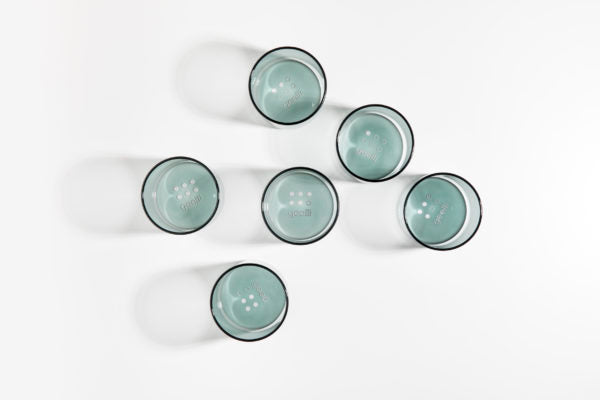 Geelli - Set di bicchieri in vetro RIFLESSI, 6 pz