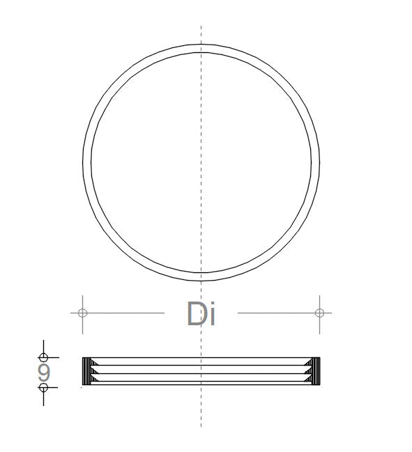 Zinco Group - Guarnizione siliconica per canne fumarie in acciaio inox (vari diametri)