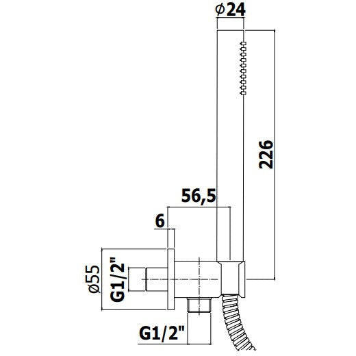 Paffoni - Set doccia incasso Duplex Tondo ZDUP094 CR