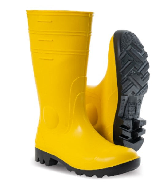 Maurer - Stivali di sicurezza antinfortunistici in Pvc gialli a ginocchio