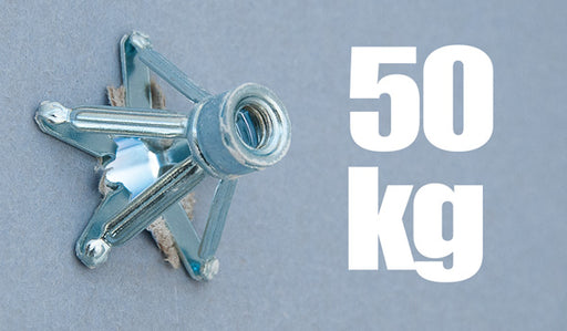 Tassello molly ad espansione per cartongesso 12,5 mm