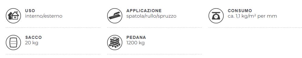 Elastoflex Mono – Malta Impermeabilizzante Elastica Fibrata Monocomponente 20 kg
