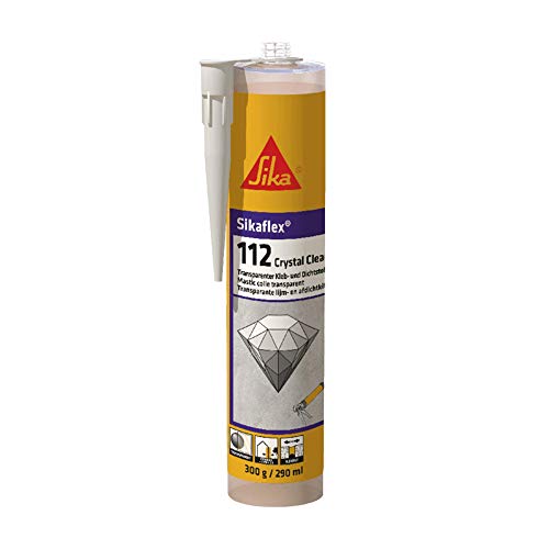Sika - Sikaflex-112 Crystal Clear Crystal clear adhesive and sealant 290ml
