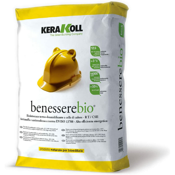 Kerakoll - BenessereBio Biointonaco termo-deumidificante per bioedilizia 18 kg