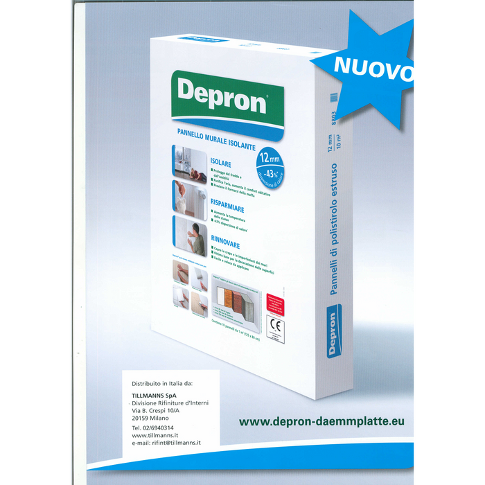 Tillmanns - Pannello Isolante Depron 80 x 125 cm