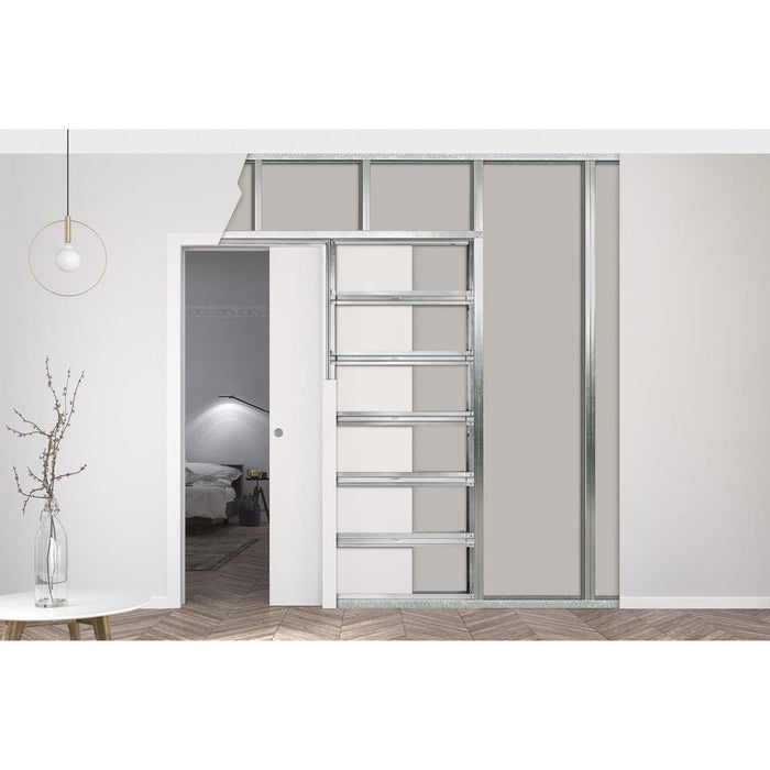 - Eclisse - Controtelaio Mod. Unico per porta a scomparsa Kit cartongesso 1000x2100 spessore 100/125 art.EKCI100SB - Controtelai cartongesso modello unico