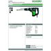 Hikoki DH40MCWSZ Martello Combinato 1.100 W 7,1 J (EPTA), 1100 W, 230 V - Martelli demolitori