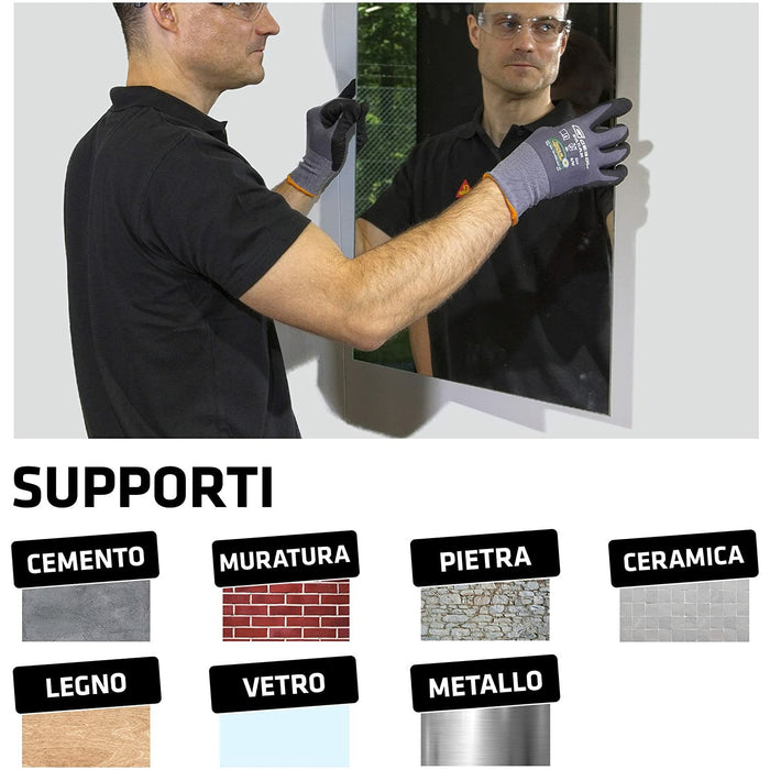 Sika - Sikaflex-118 Extreme Grab Adesivo per applicazioni che richiedono un'elevata presa iniziale, aderisce sulla maggior parte dei materiali edili. Uso in interno ed esterno, Bianco, 290ml - Sigillanti