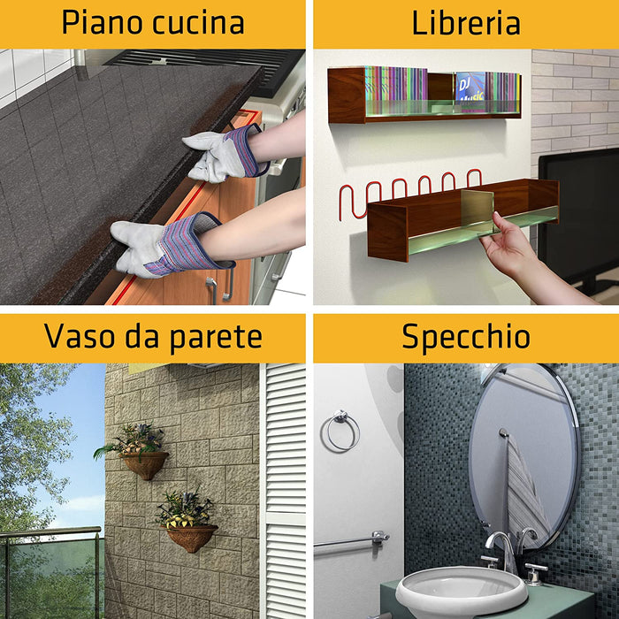 Sika - Sikaflex-118 Extreme Grab Adesivo per applicazioni che richiedono un'elevata presa iniziale, aderisce sulla maggior parte dei materiali edili. Uso in interno ed esterno, Bianco, 290ml - Sigillanti