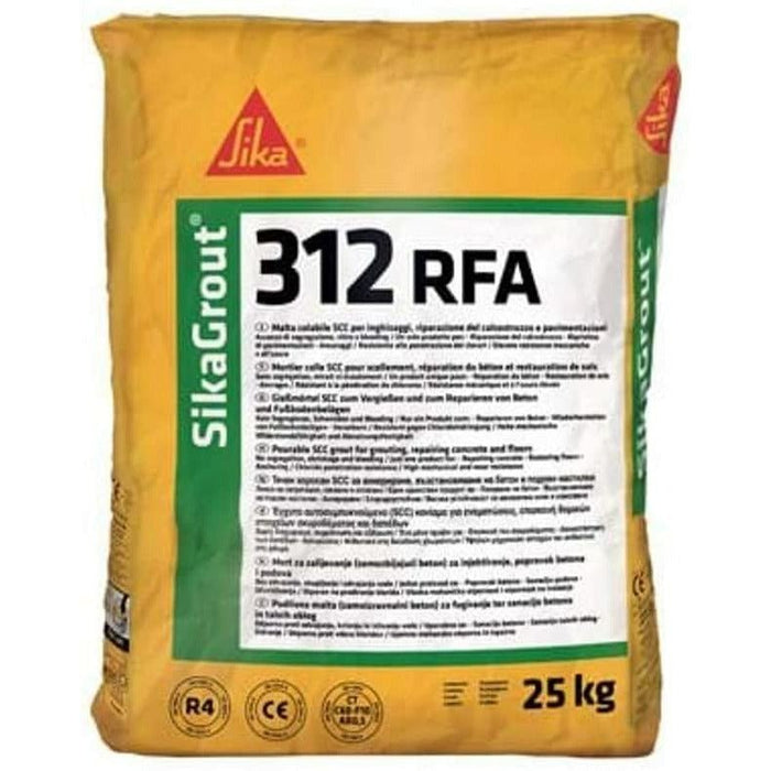 SIKA SIKAGROUT 312 RFA MALTA CEMENTIZIA COLABILE FIBRORINFORZATA 25 KG - Malti strutturali da ripristino