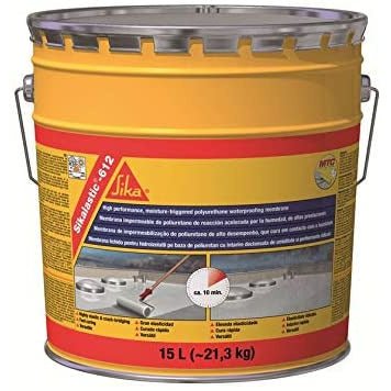 Sikalastic 612 lt.15 bianca guaina liquida poliuretanica monocomponente - SIKA - impermeabilizzanti poliuretanici