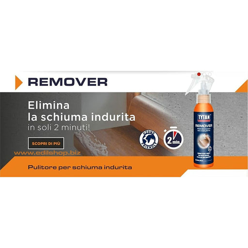 - Tytan - Pulitore per schiuma poliuretanica già indurita Remover da 100 ml. - Vendita al pz. singolo - Prodotti pulizia
