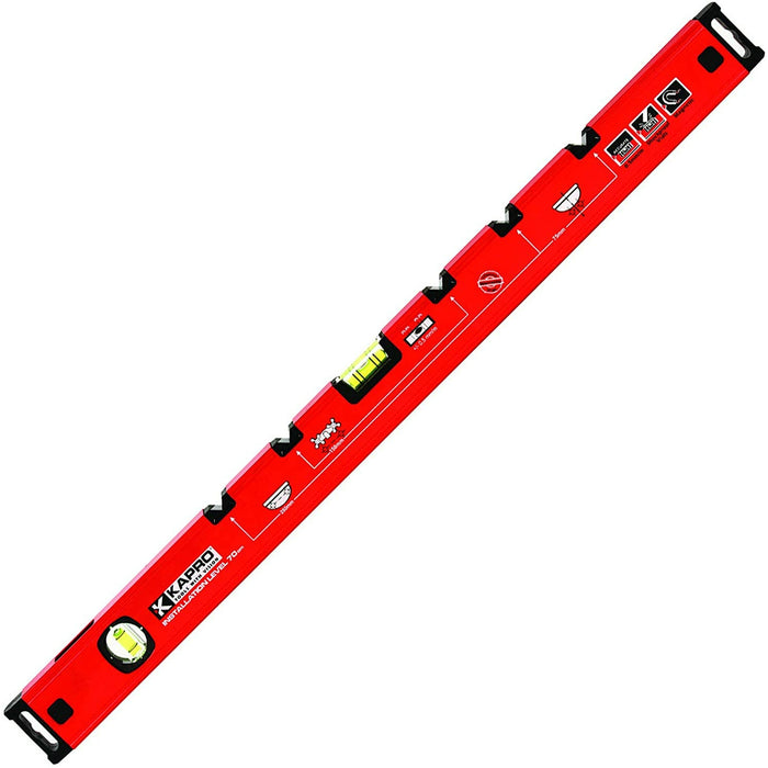 Umarex 108 - Livella a bolla da 70 cm, colore: Rosso - Livelle