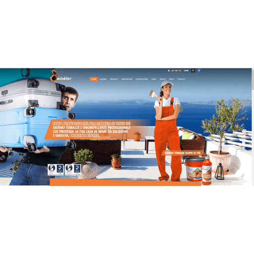 - Winkler - Skermo terrazze lt.5 impermeabilizzante trasparente balconi e terrazzi - Impermeabilizzanti acrilici